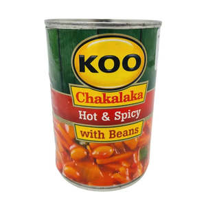Canned Prepared Foods: Koo Chakalaka with Beans (Hot & Spicy) - 410g