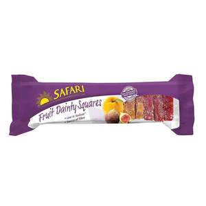 Fruit Sticks: Safari Fruit Dainties Squares 250g