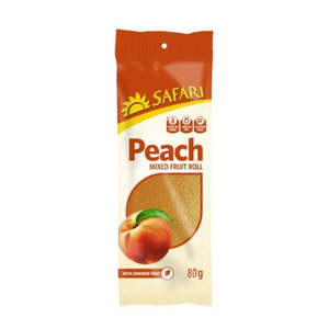 Fruit Sticks: Safari Fruit roll Peach 80g