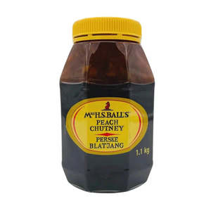 Mrs Balls Peach Chutney 1.1kg - Authentic South African Flavor