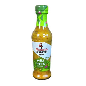 Nandos: Nando's Peri Peri Wild Herb MEDIUM Sauce 250ml