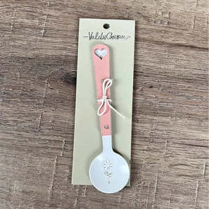 Braai: Enamel Sugar Spoon - Flower (Heart)