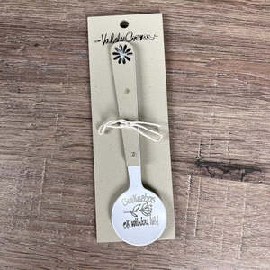 Braai: Enamel Sugar Spoon - Suikerbos Ek Wil Jou He (Flower)