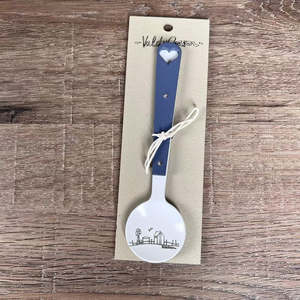 Braai: Enamel Sugar Spoon - Farmhouse (Heart)