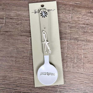 Enamel Sugar Spoon - Birds On a Wire (Flower)