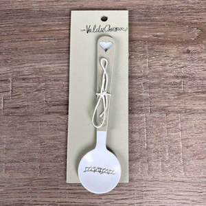 Enamel Sugar Spoon - Birds On a Wire (Heart)