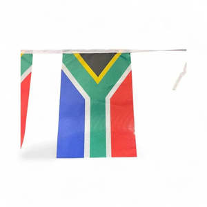 Braai: South African Flag Bunting (20 flags - 5m)