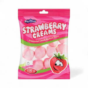 Just Unpacked: Baxtons Strawberry Creams Flavoured Candy Mallows - 200g