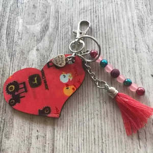 Keyring - John Deere Heart