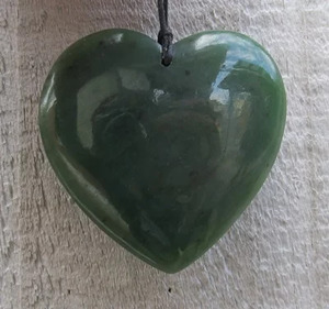 Products: Greenstone Heart Pendant SomethingKiwi