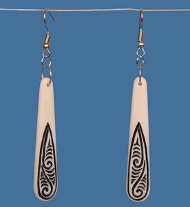 Products: Bone Drop Stained Earrings SomethingKiwi