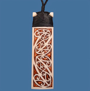 Kowhaiwhai with Stain Bone Toki SomethingKiwi