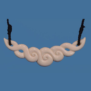Bone Koru Necklace SomethingKiwi