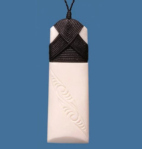Products: Bone Engraved Toki Pendant - Small SomethingKiwi