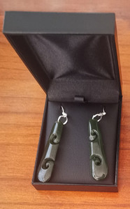 Products: Greenstone Koru Rounded Earrings SomethingKiwi
