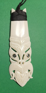 Products: Bone Taiaha Head Pendant SomethingKiwi