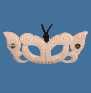 Bone Pekapeka Pendant SomethingKiwi
