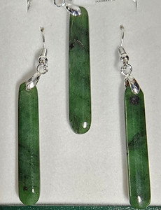 Greenstone Earrings & Pendant Set-Small SomethingKiwi