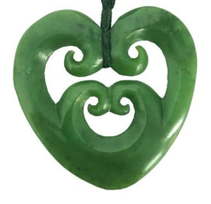 Products: NZ Greenstone Heart SomethingKiwi