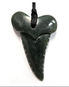 NZ Greenstone Shark Tooth SomethingKiwi