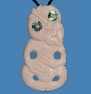 Bone Tiki Pendant SomethingKiwi