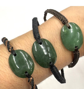 Oval Greenstone Bracelet SomethingKiwi