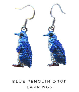 Products: Blue Penguin Earrings SomethingKiwi