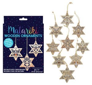 Matariki Wooden Ornaments SomethingKiwi
