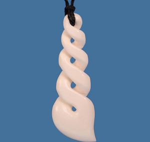 Products: Bone Quad Twist Pendant SomethingKiwi