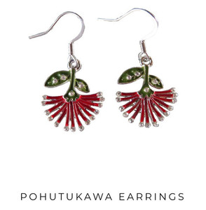 Products: Pohutukawa Earrings SomethingKiwi