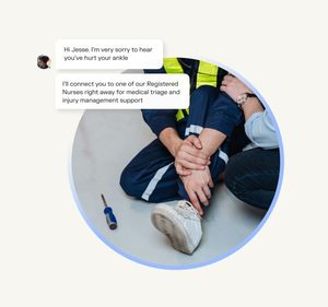 Products: 24/7 early intervention injury management, all in one place