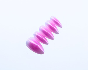 Chroming Christmas Press On Gel Nails: Pink Blush Glaze