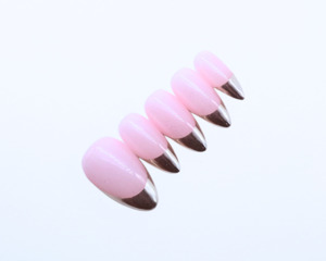 Silver Chrome Press-On Nails