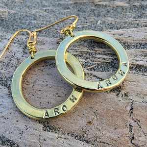 All Jewellery: Aroha Circle Earrings