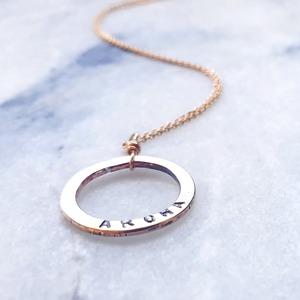 All Jewellery: Aroha Circle GOLD Necklace