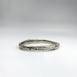 Sandcast Ring Silver 1.8mm