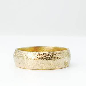 Sandcast Ring GOLD 7mm