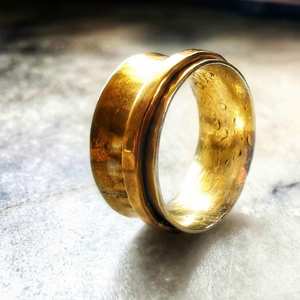 All Jewellery: Single Band Meditation Ring Gold