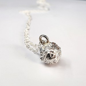 All Jewellery: Sandcast Mini Moon Necklace Silver