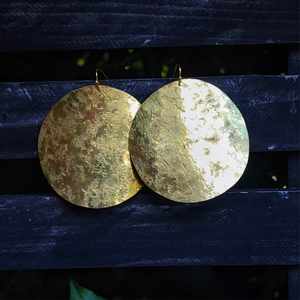 Earthsong Large Circle Textured Earrings