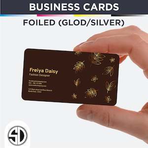 Business card: Foiled - Business card 90x55mm