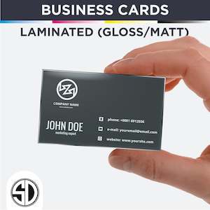 Laminated - Business card 90x55mm