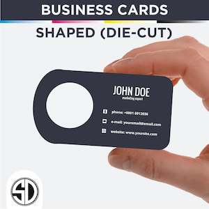 Business Cards: Shaped Business card 90x55mm