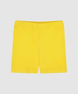 Bottoms: Orla Ribbed Bike Shorts - Sunflower