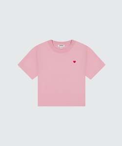 HEART TEE - SHELL PINK