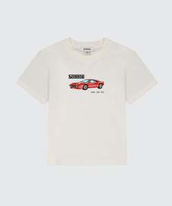T Shirts: RACER TEE - OFF WHITE