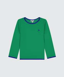 LS SWIM TEE - COURT GREEN