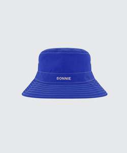 All: NYLON BUCKET HAT CONTRAST STITCHING - Electric Blue