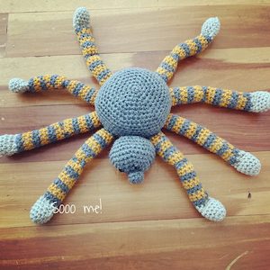 Webster the Spider – Charcoal & Mustard – Sooo me