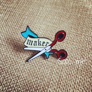 Enamel Pin – Maker Scissors – Sooo me